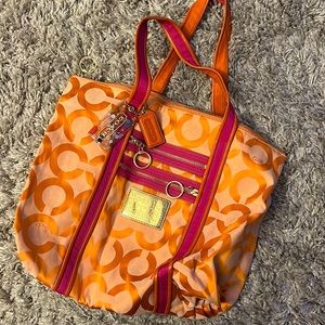 Coach Pink & Orange bag